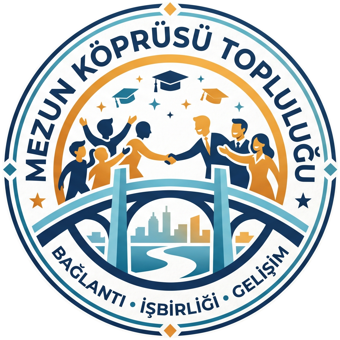 Mezun Köprüsü amblemi — Bağlantı, İşbirliği, Gelişim